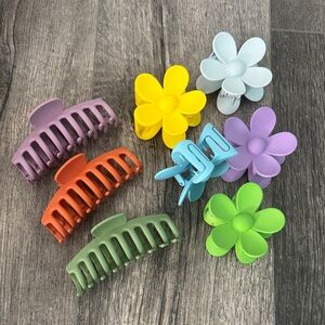 Bundle of 8 Hair Claw Clips